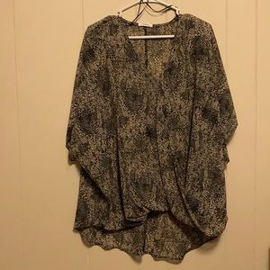 Maurices snake skin print top